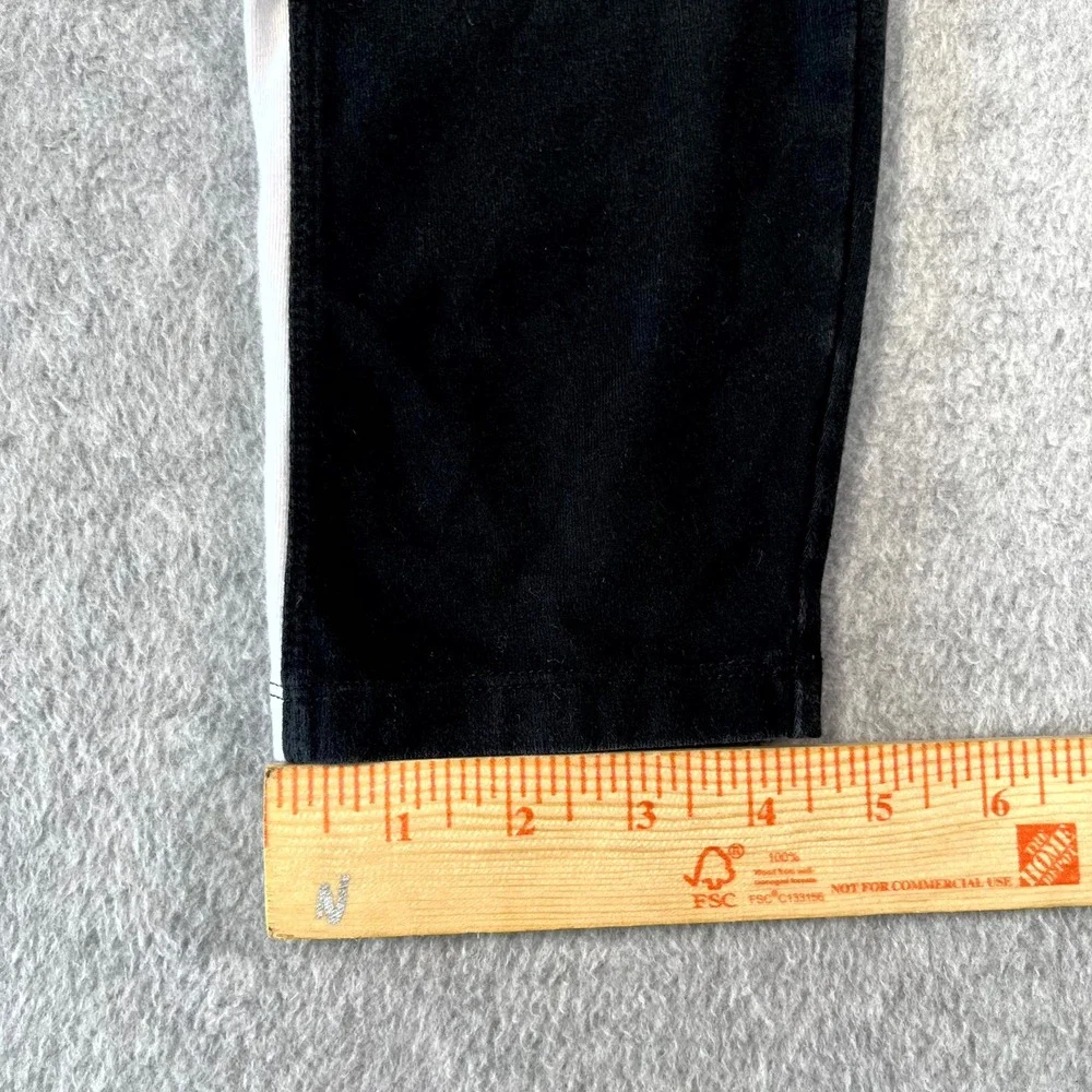 Pink Victoria's‎ Secret Black White Side Stripe Leggings Large Yoga Pants 8351